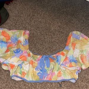 Floral crop top